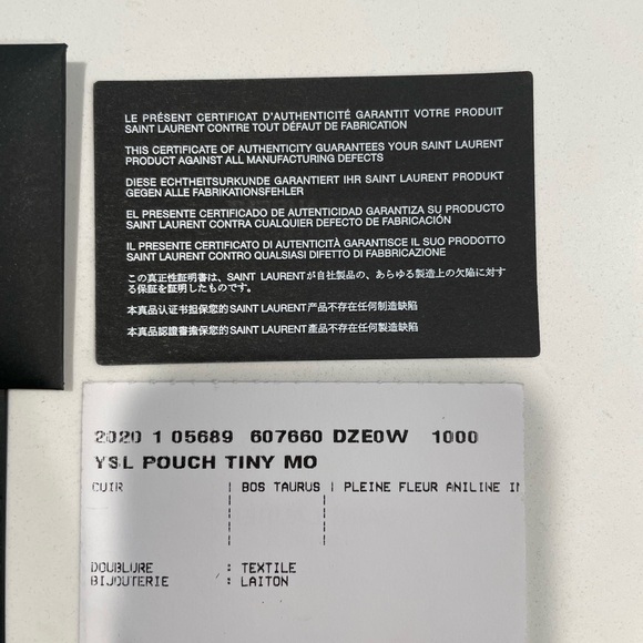 YSL Zipper Bill Pouch - Picture 4 of 8